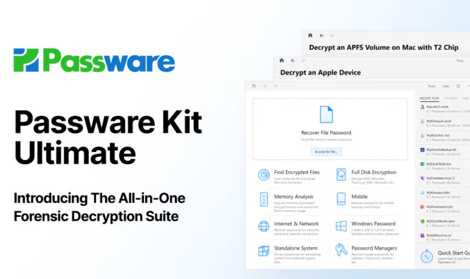 Passware Introduces the All-in-One Forensic Decryption Suite